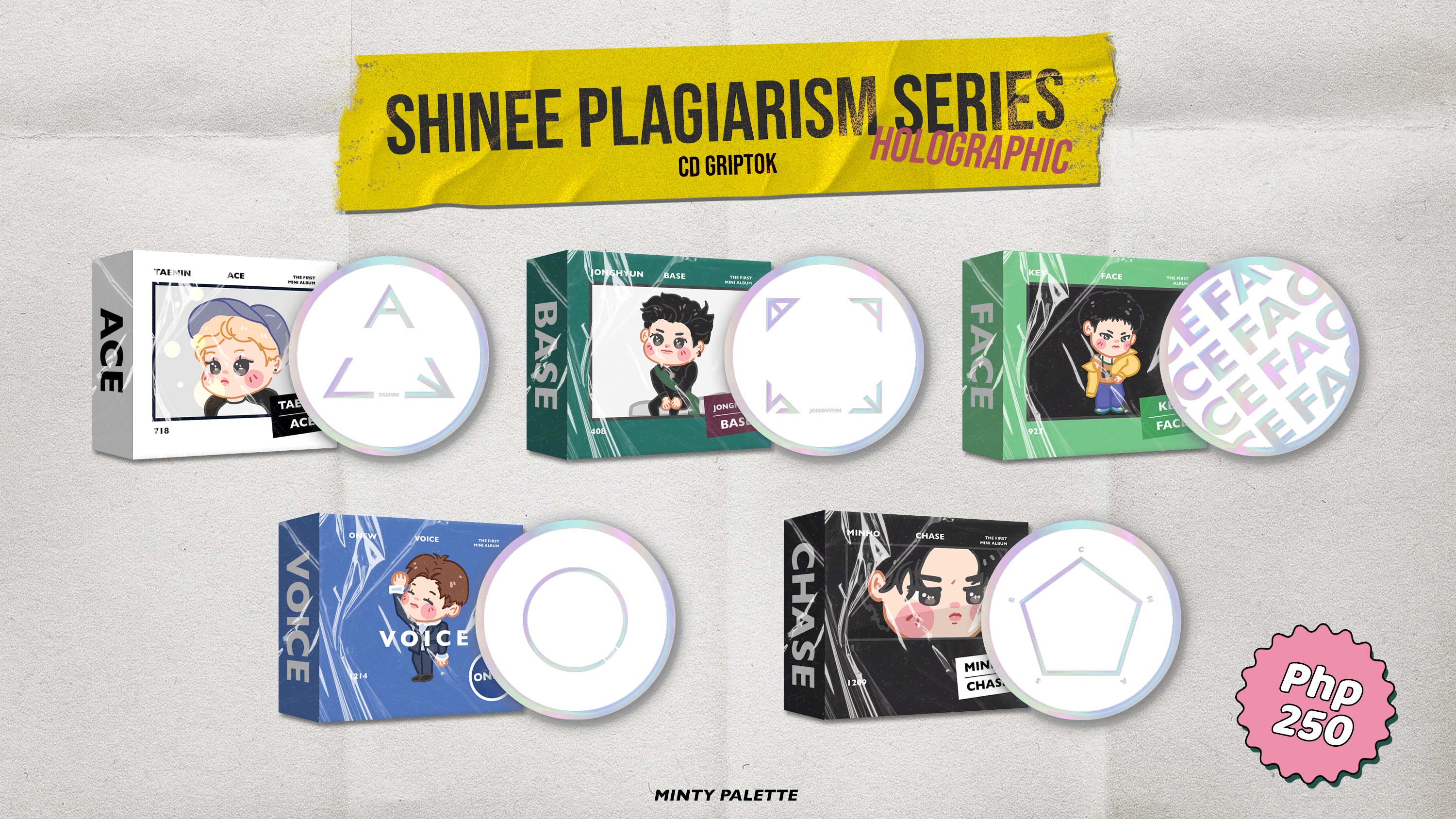SHINee Plagiarism Series Griptok | K-pop Phone Grip