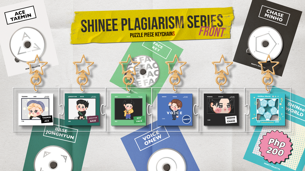 SHINee Puzzle Keychain | K-pop Acrylic Keychain