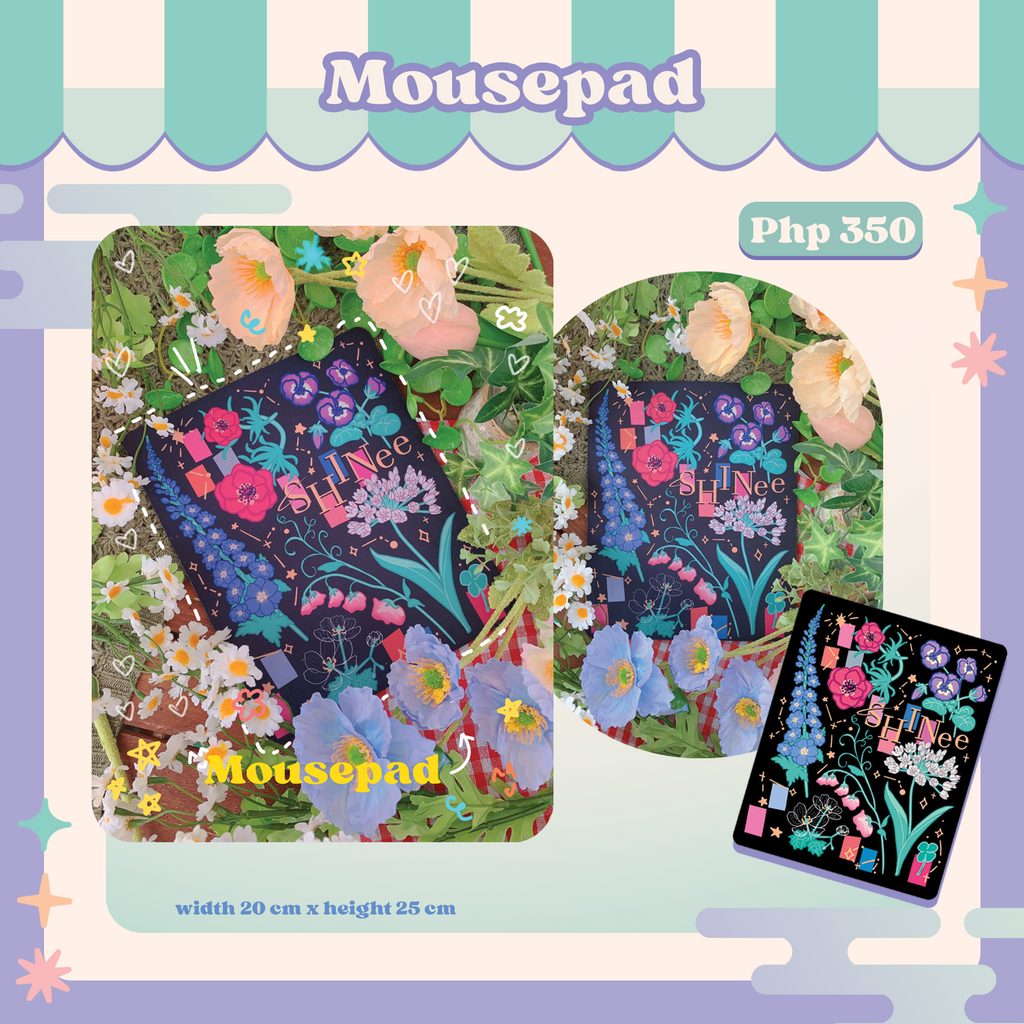 Blooming SHINee Rubber Mousepad | K-pop Desk Merch