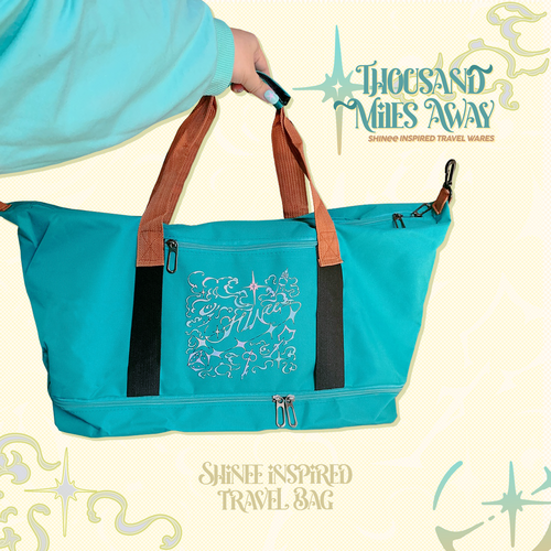 SHINee Duffel Travel Bag – K-pop Fan Carry-On with Shoe Compartment