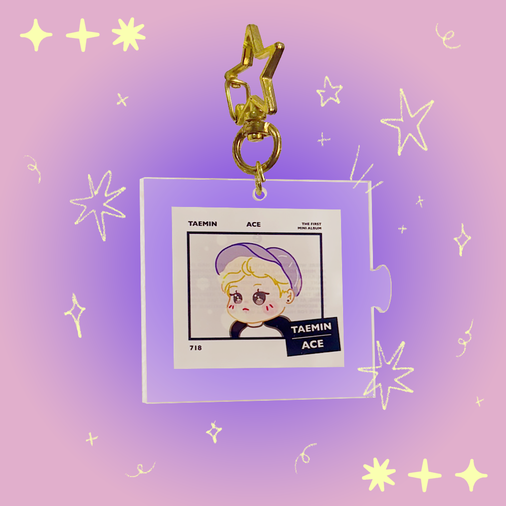 SHINee Puzzle Keychain | K-pop Acrylic Keychain – Minty Palette