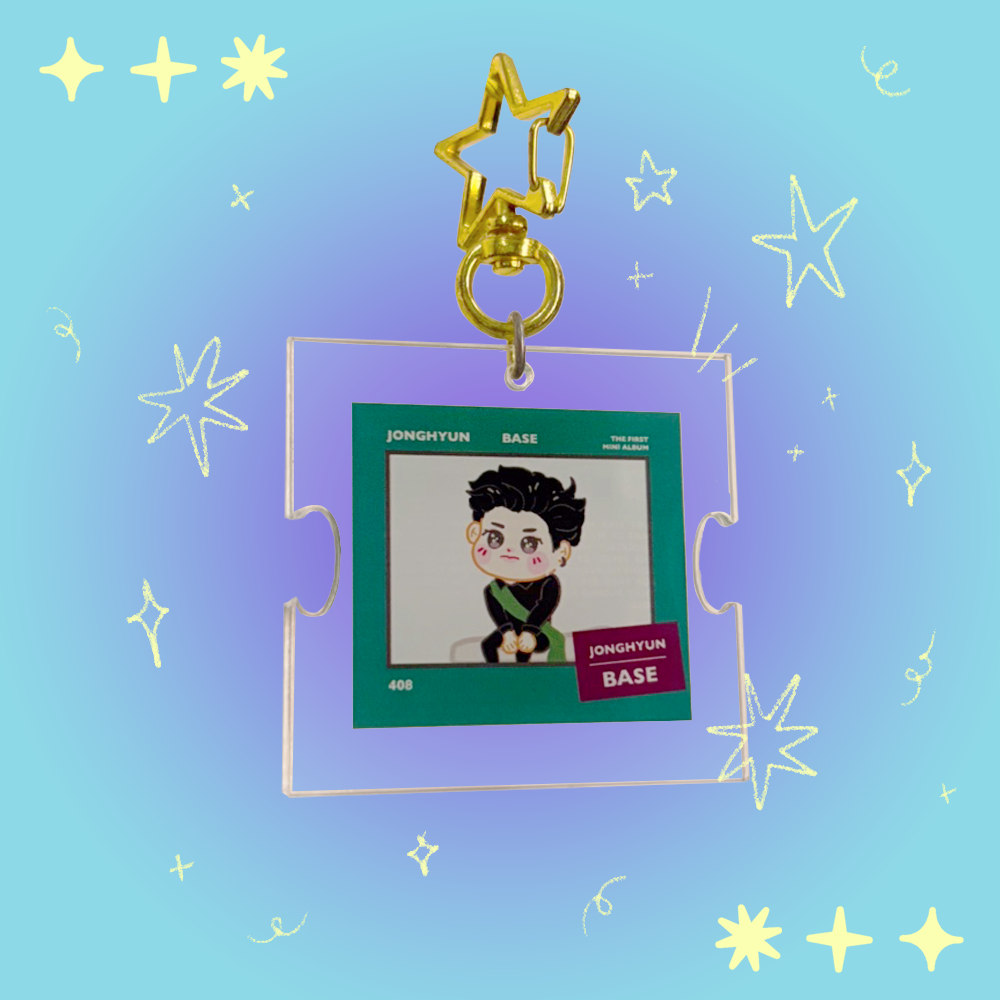 SHINee Puzzle Keychain | K-pop Acrylic Keychain – Minty Palette