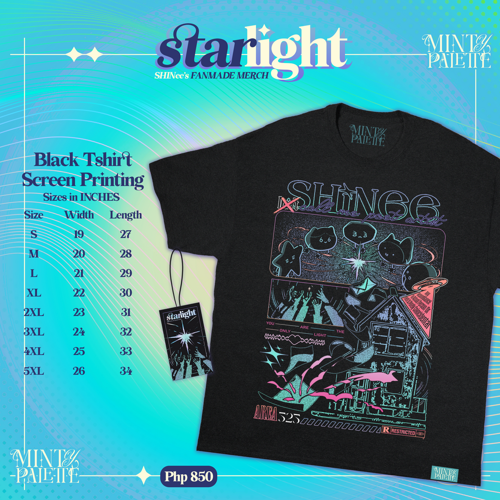SHINee Starlight T-Shirt | Poet Artist K-pop Merch Tee