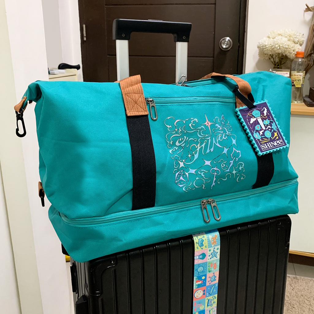 SHINee Duffel Travel Bag – K-pop Fan Carry-On with Shoe Compartment